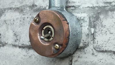 Neptune Copper/Aluminium Intermediate Switch and Light Switch Combination